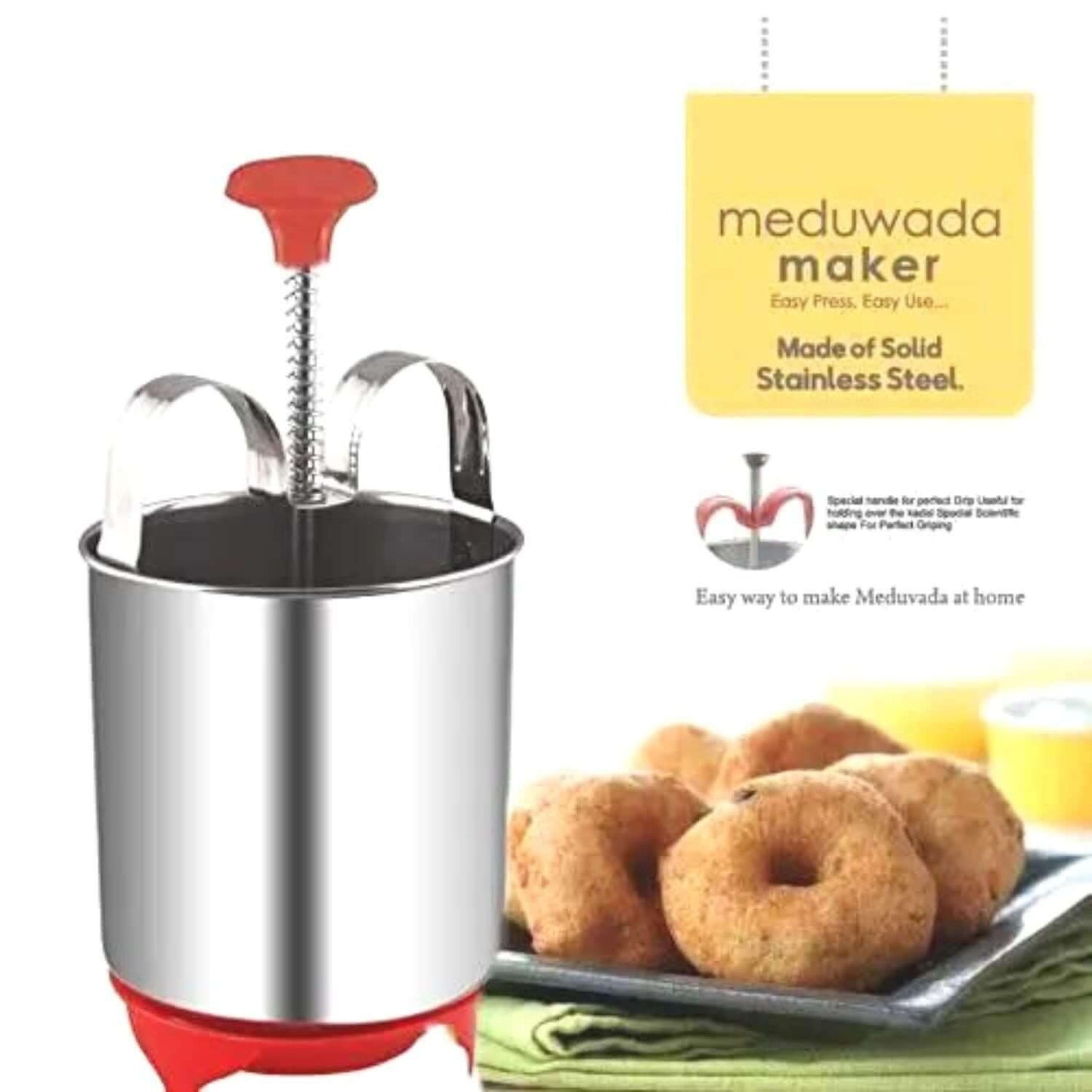 Stainless Steel Medu Vada Maker With Stand- Brand Kiosk Store