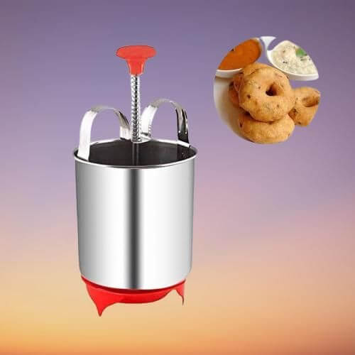 Stainless Steel Medu Vada Maker With Stand- Brand Kiosk Store
