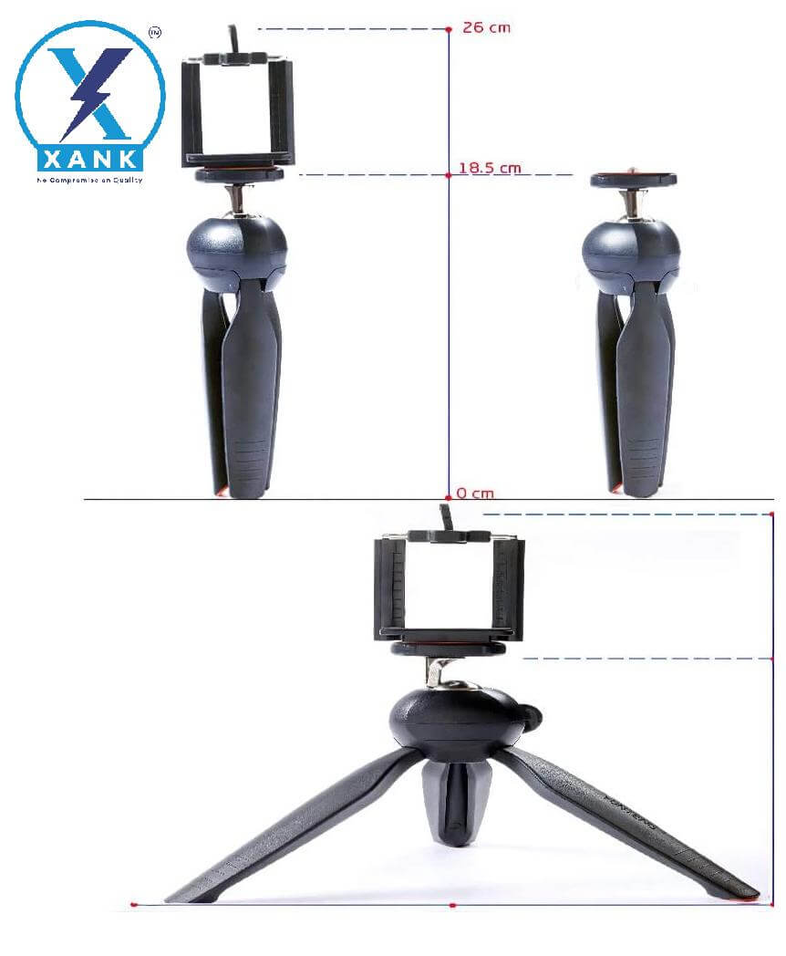 XANK YT-228 Tripod (Black, Supports Up to 1000 g)- Brand Kiosk Store