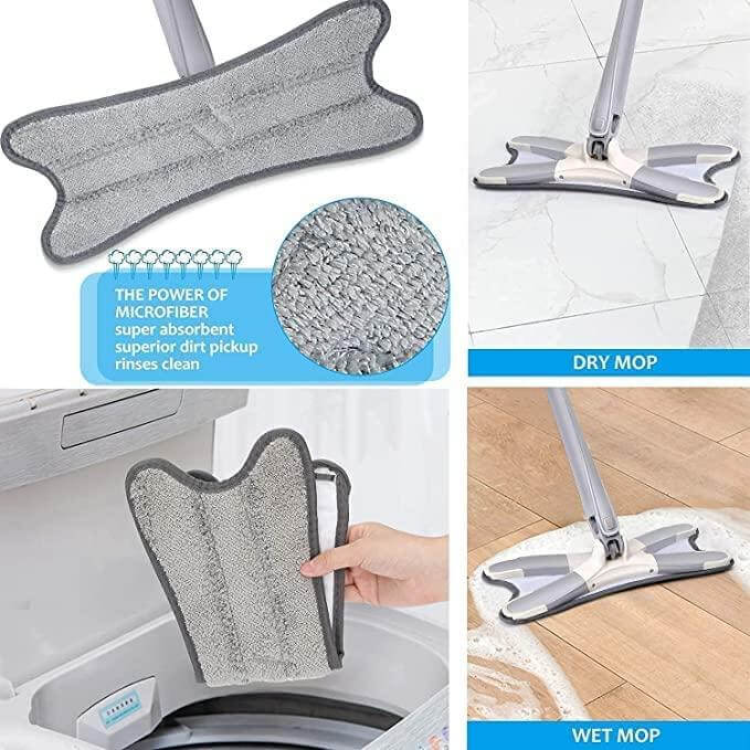 X-Type Microfiber Floor Cleaning mop- Brand Kiosk Store