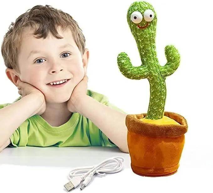 LED Dancing & Singing Cactus Toy for Kids