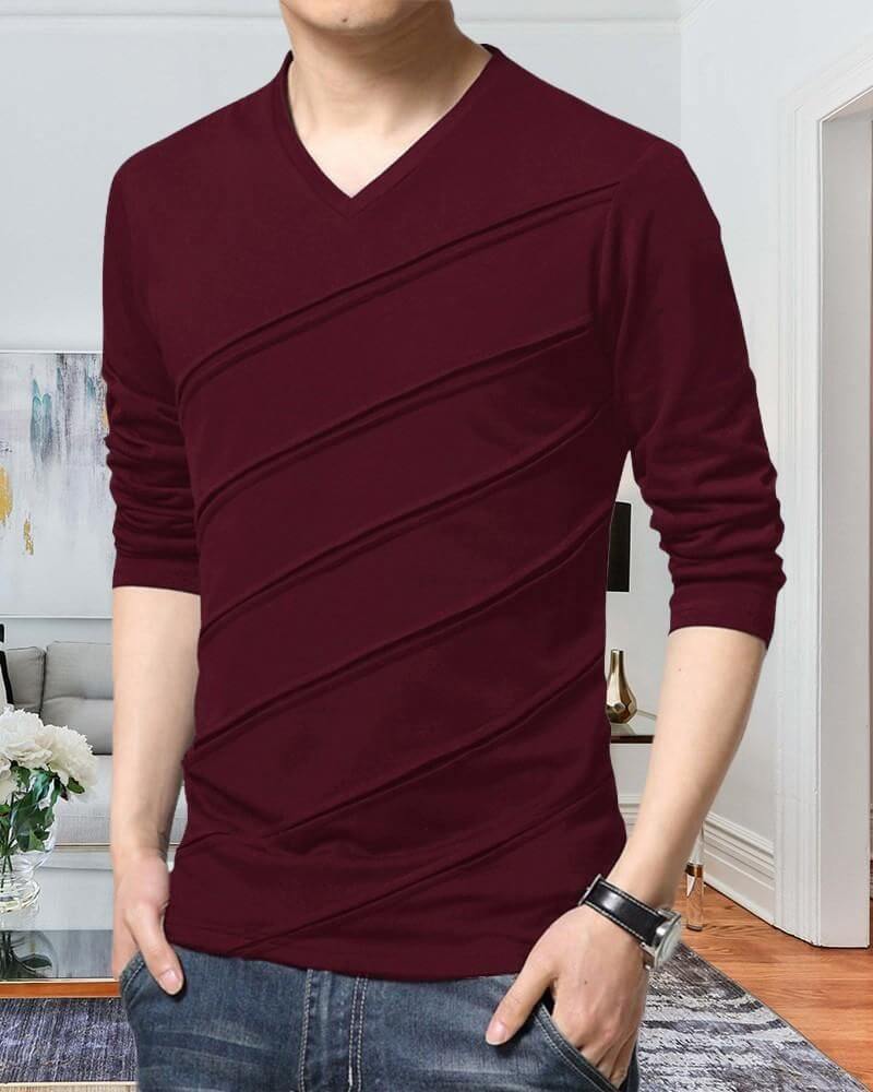 Men's Full Sleeve Casual T-shirts- Brand Kiosk Store