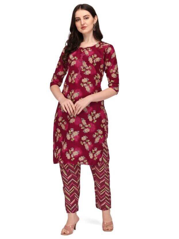 Women's Causal Printed Rayon Kurtis- Brand Kiosk Store