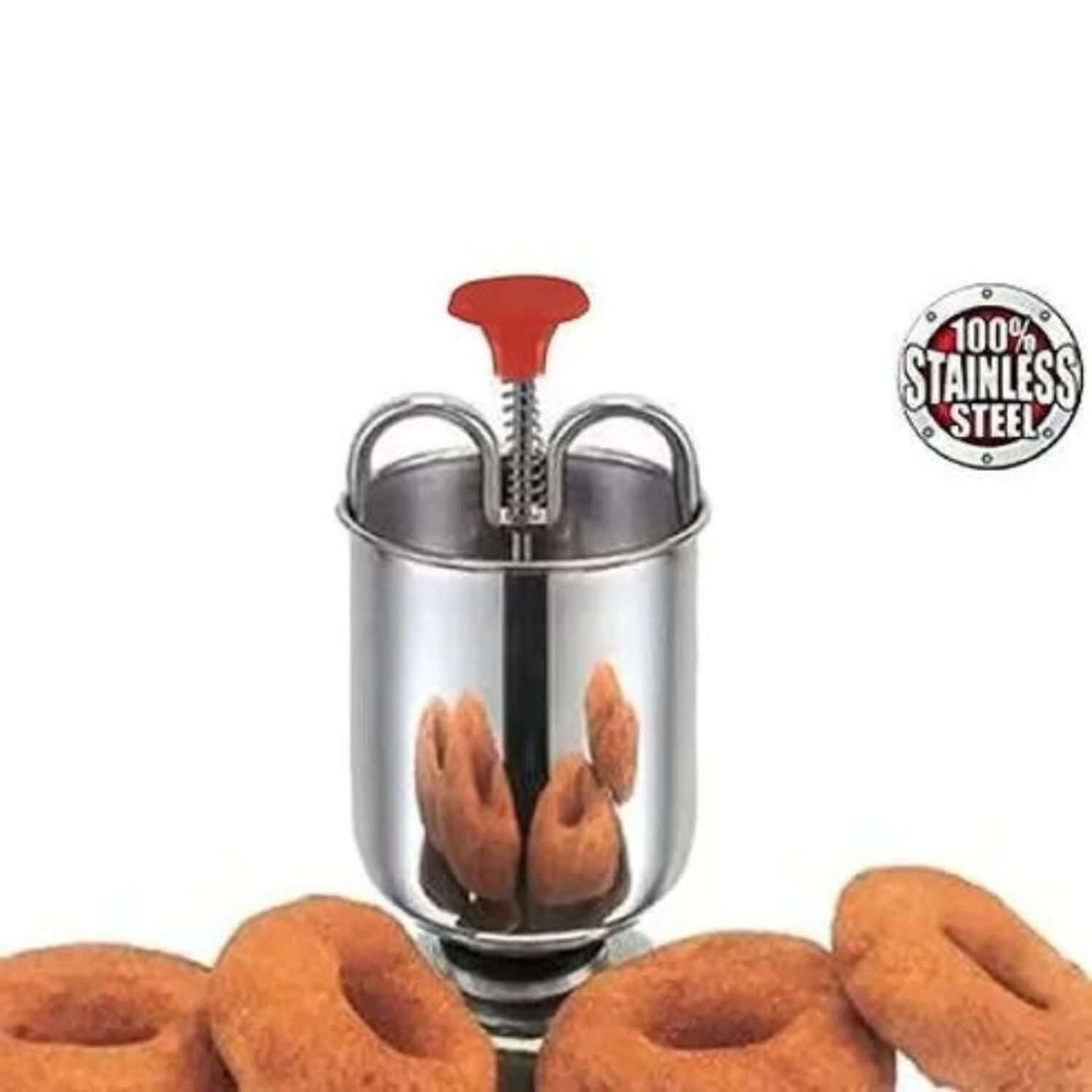 Stainless Steel Medu Vada Maker With Stand- Brand Kiosk Store
