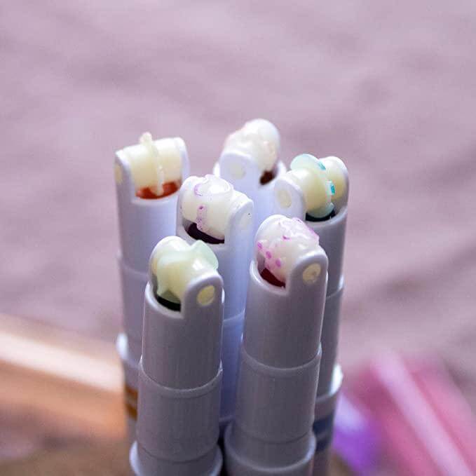 Stamp Pen Liner Pen Roller Type 6 Design and Pack of 6 Color 6- Brand Kiosk Store