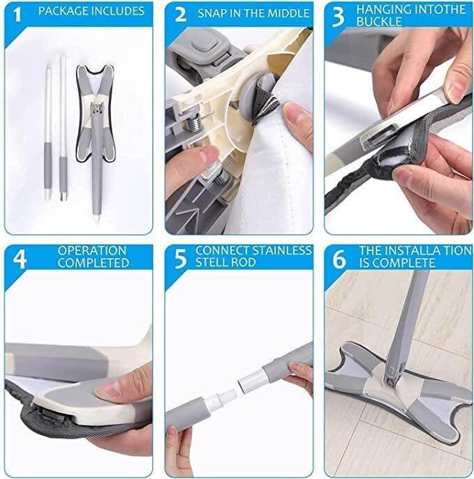 X-Type Microfiber Floor Cleaning mop- Brand Kiosk Store