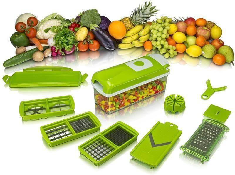 Multifunctional 12 in 1 nicer dicer chopper and drain basket- Brand Kiosk Store