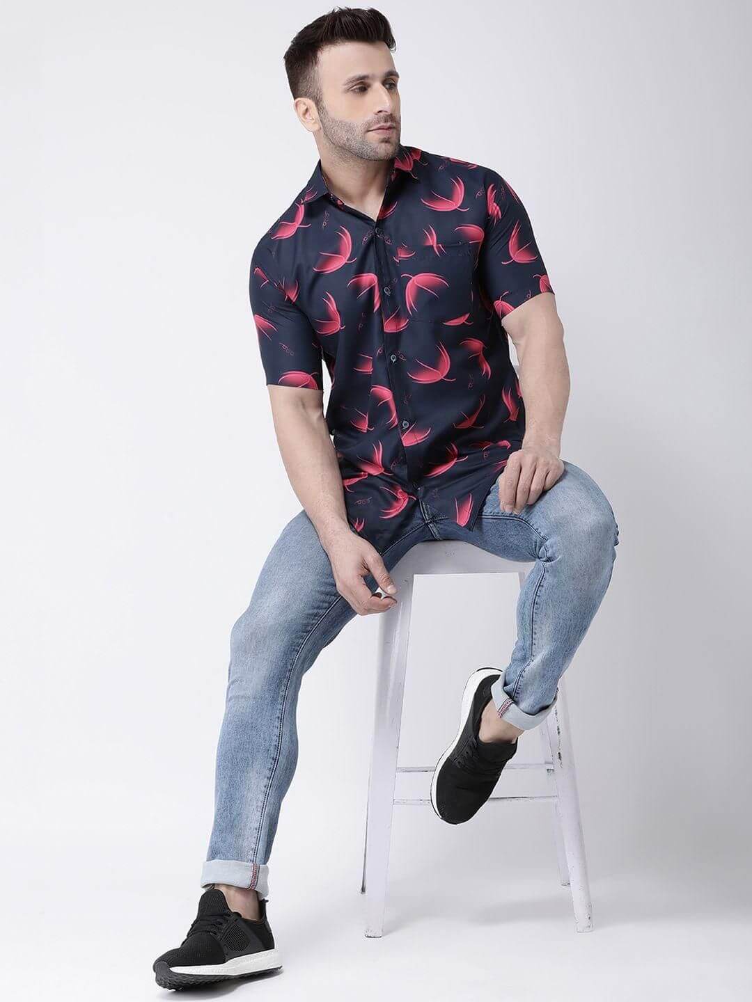 RAIG Printed Half Sleeves Casual Shirts- Brand Kiosk Store