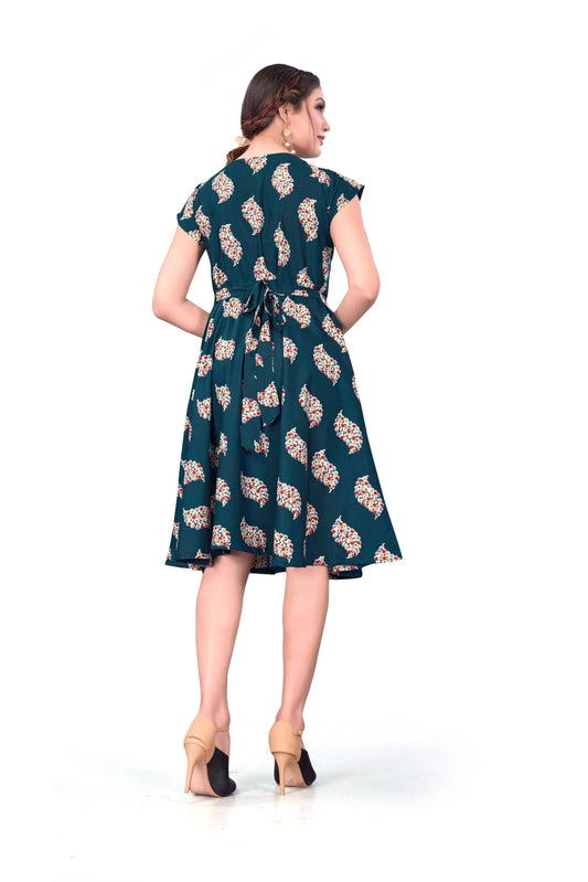 Luxurious Printed American Crepe Kurti- Brand Kiosk Store