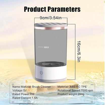 Make Up Brush Cleaner,Electric Brush Cleaner, USB Rechargeable Automatic Deep Cosmetic Cleaning Device- Brand Kiosk Store