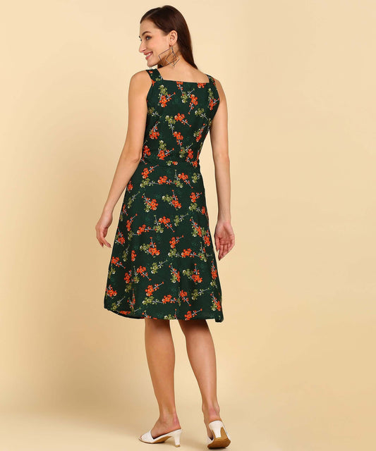 Trendy Printed American Crepe Kurti- Brand Kiosk Store