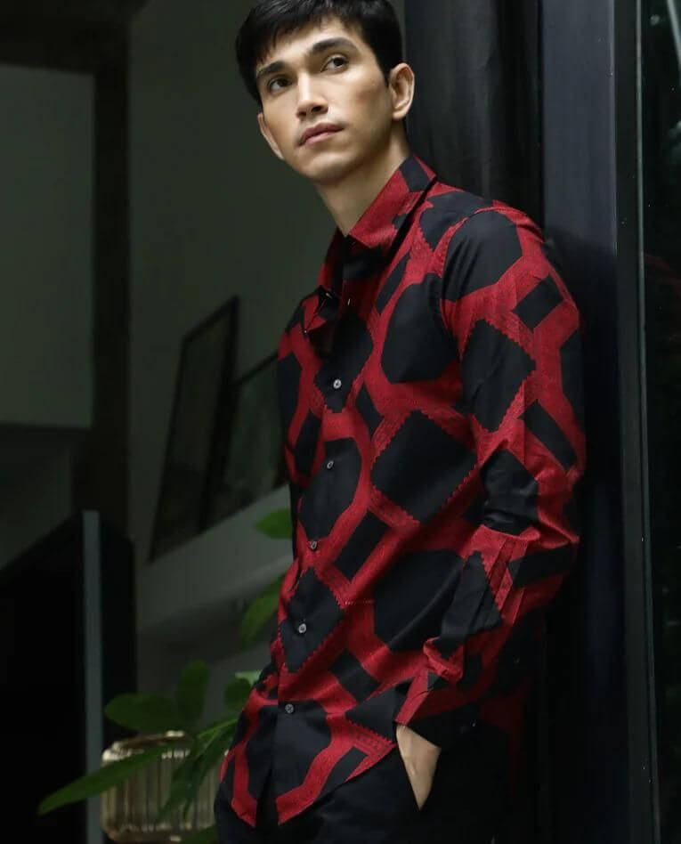 Poly Cotton Printed Full Sleeves Regular Fit Mens Casual Shirt- Brand Kiosk Store