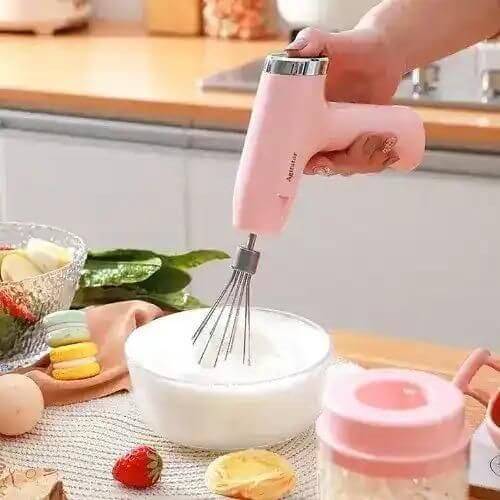 Electric Egg Beater 5 Speeds Multi-functional Usb Rechargeable Handheld Mixer - 1200mAh- Brand Kiosk Store