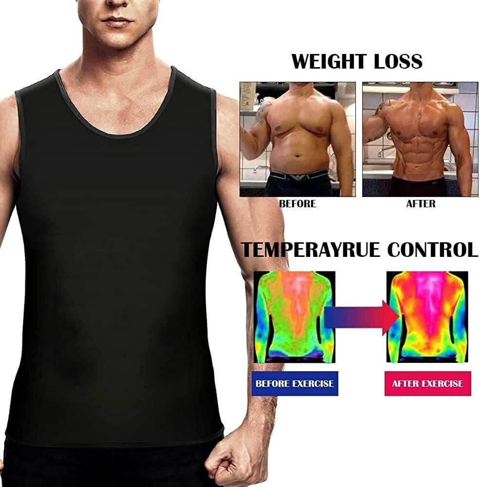 Body Shapper Vest for Men and Women Premium Workout Tank Top Polymer Shapewear Sauna Vest- Brand Kiosk Store