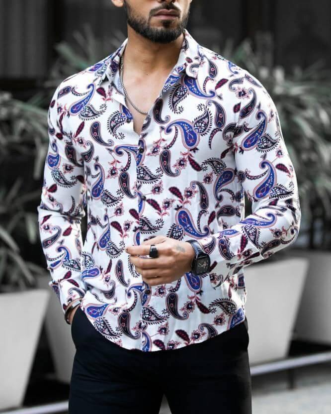 Men Regular Fit Printed Casual Shirt- Brand Kiosk Store