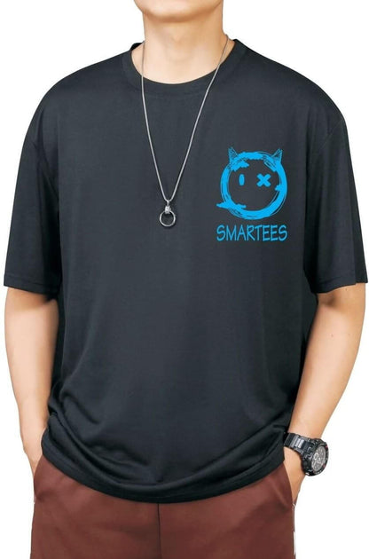 Cotton Blend Printed Half Sleeves Mens Round Neck T-Shirt- Brand Kiosk Store
