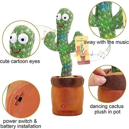LED Musical Dancing & Mimicry Cactus Toy- Brand Kiosk Store
