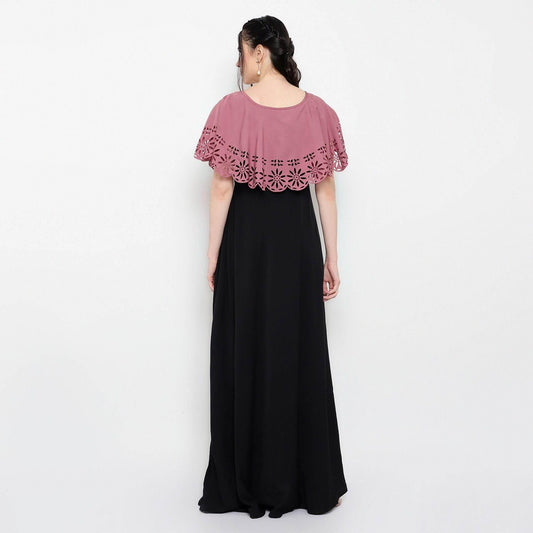 Women's Crepe Solid Maxi Dress- Brand Kiosk Store