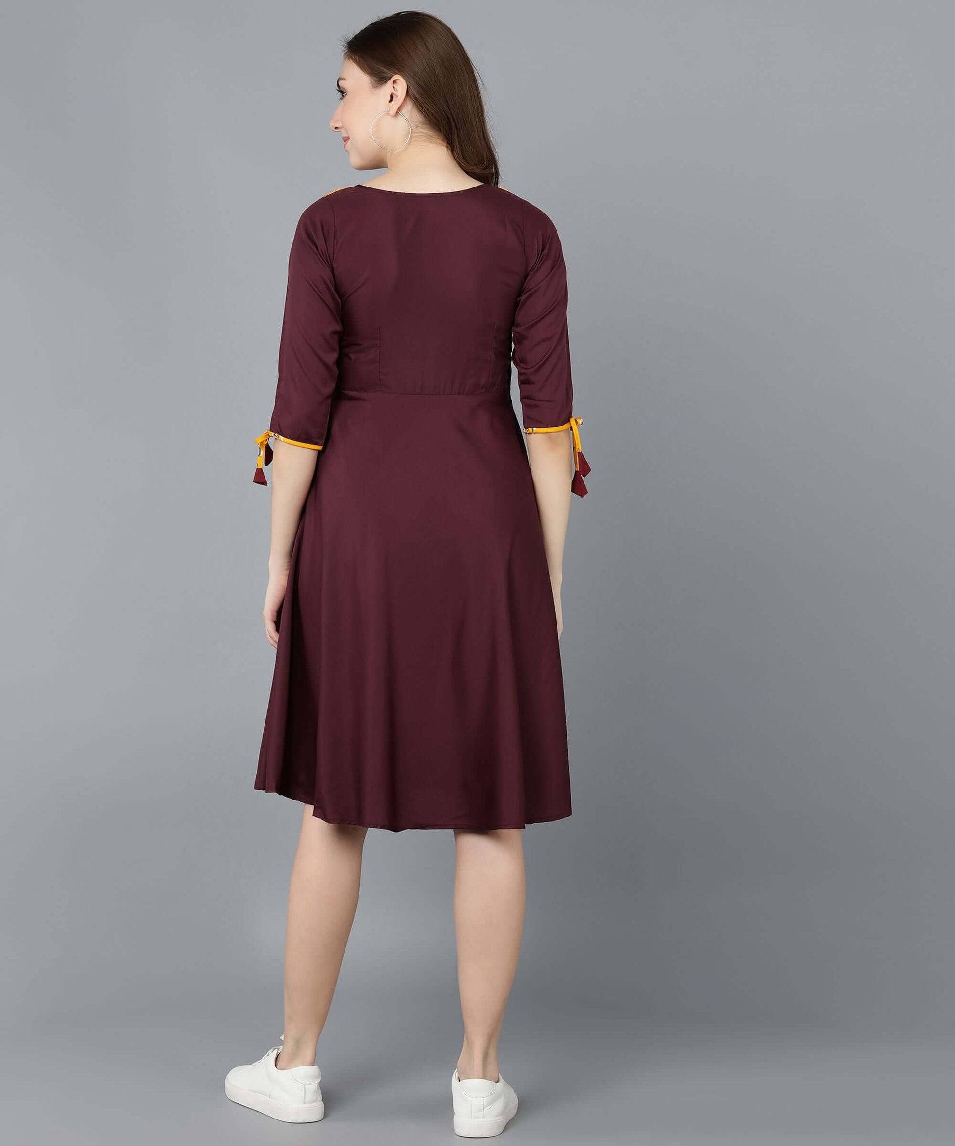 Unique Printed American Crepe Kurti- Brand Kiosk Store