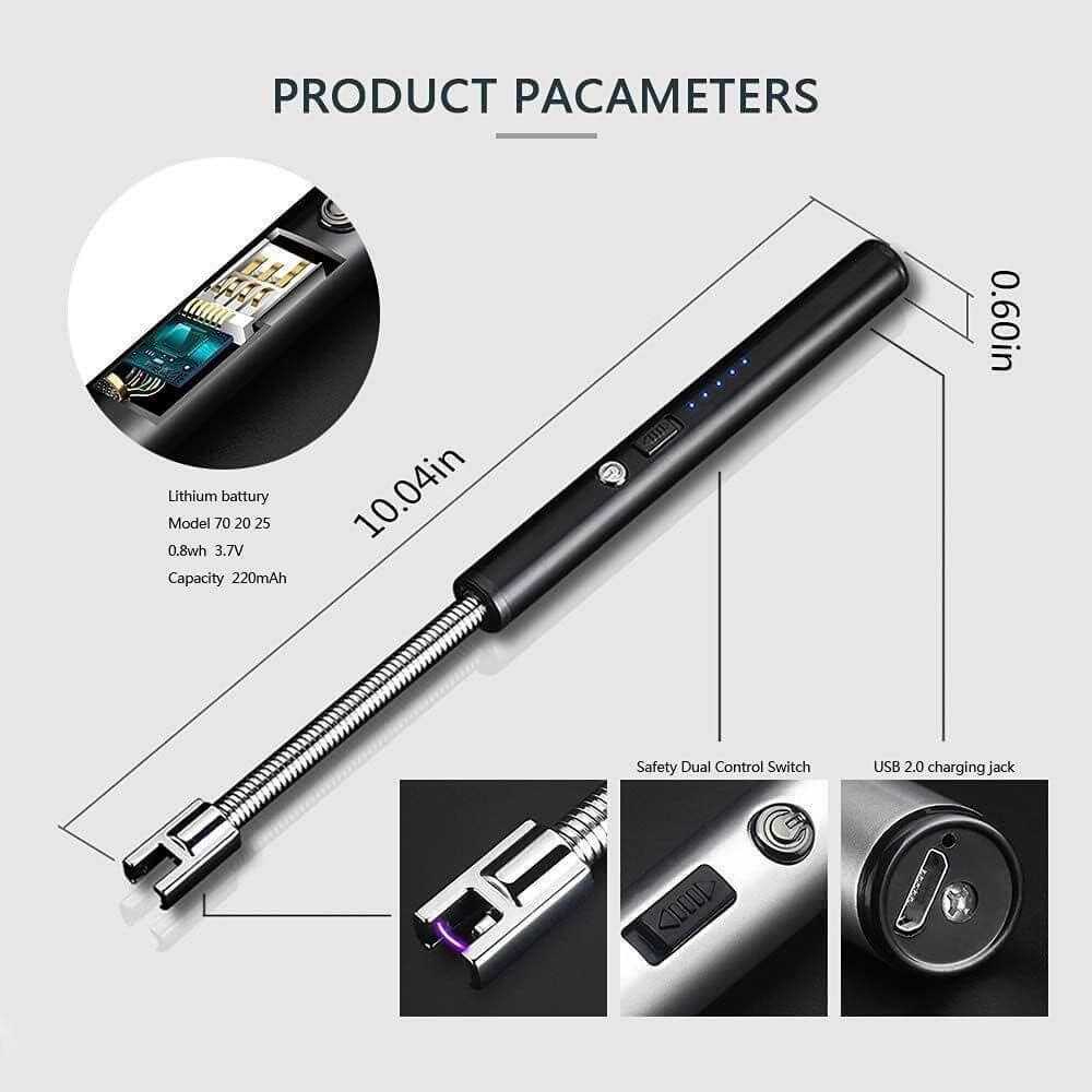 USB Plasma Rechargeable Electric Lighter for Kitchen- Brand Kiosk Store