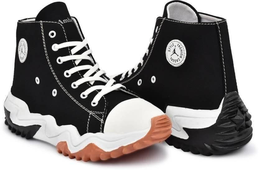 Comfortable Part wear High Tops For Men (Black)- Brand Kiosk Store