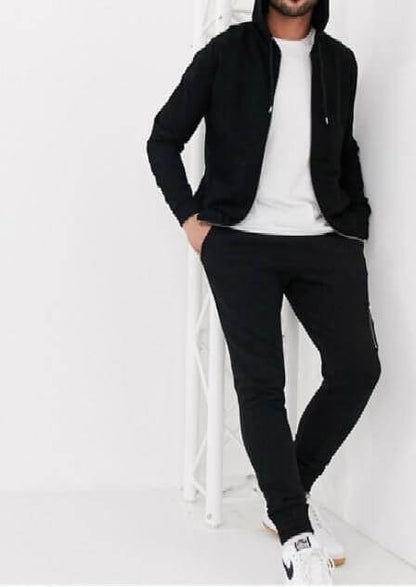 Cotton Solid Hoodie Jacket- Brand Kiosk Store