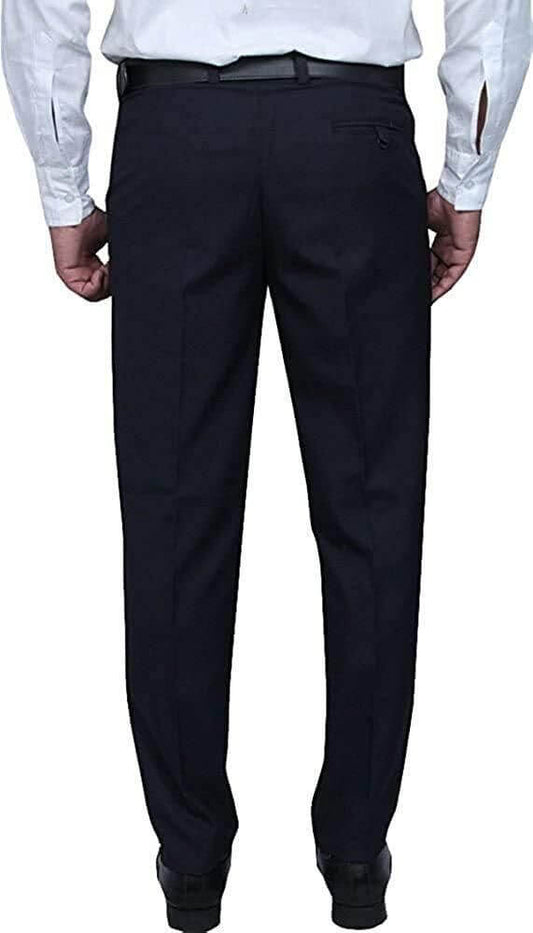 Cotton Lycra stretchable Solid Slim Fit Mens Formal Trousers- Brand Kiosk Store