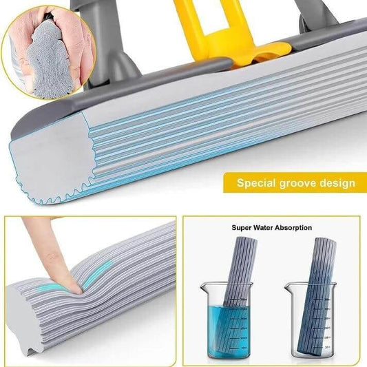 Multi-Purpose Foldable Floor Cleaning Squeeze Mop Wiper- Brand Kiosk Store