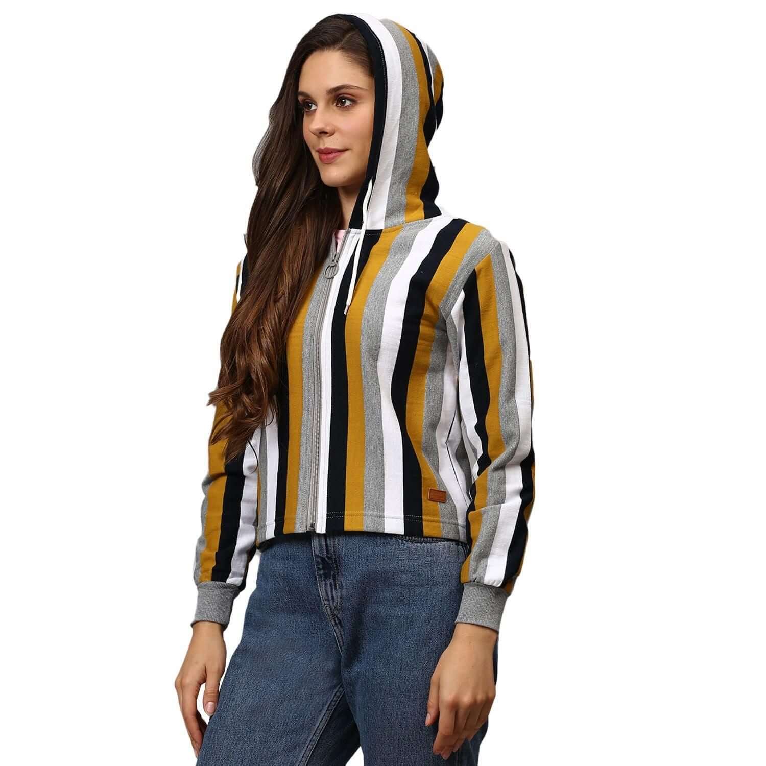 Campus Sutra Women's Solid Stylish Casual Sweatshirts- Brand Kiosk Store