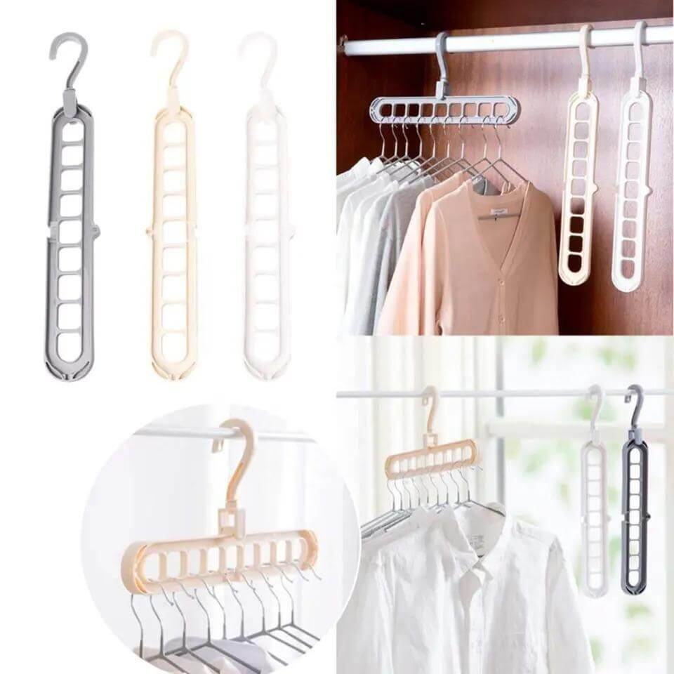 Hanger Nine Holes Rotation Storage Holder(Pack of 2)- Brand Kiosk Store