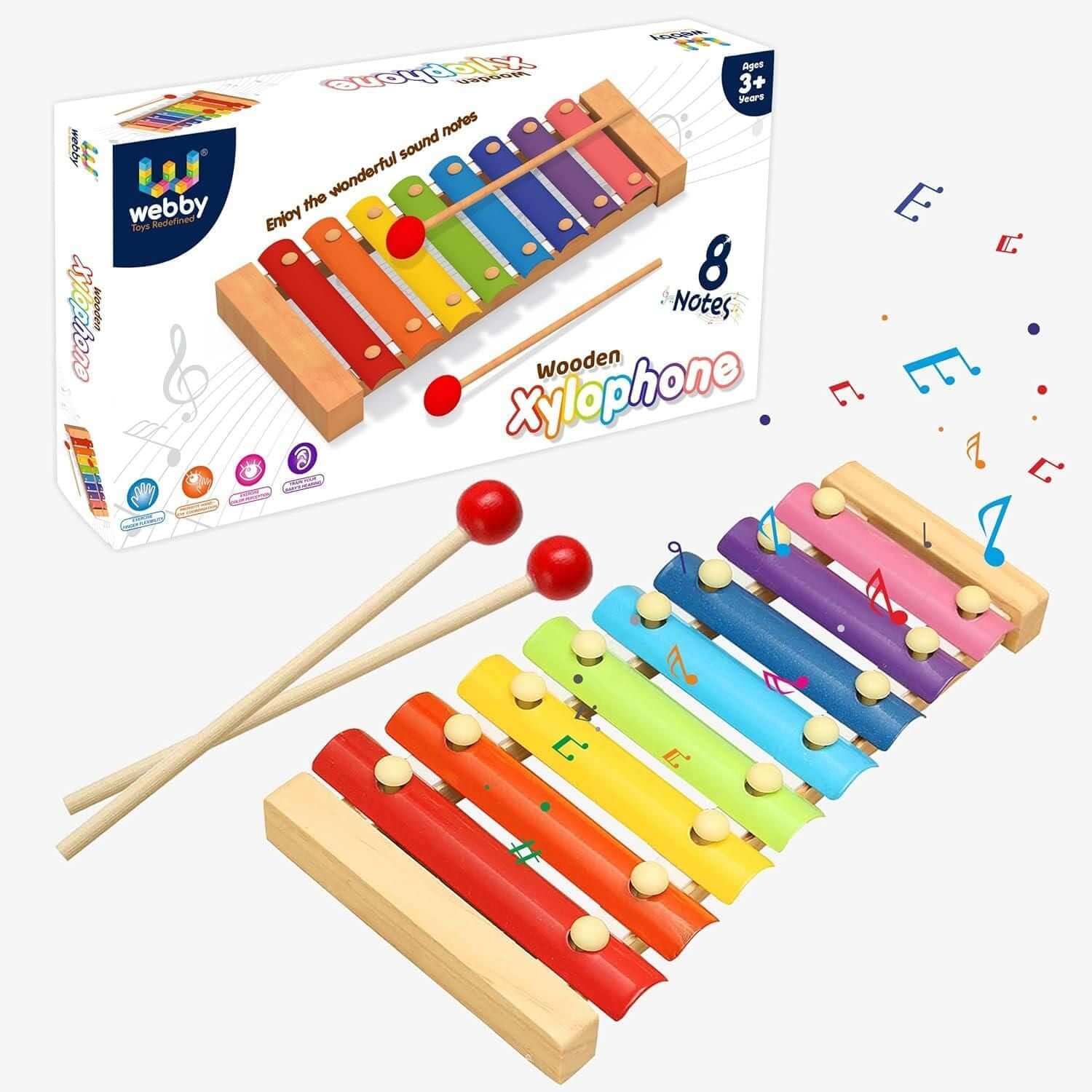 Wooden Xylophone Musical Toy 8 Note (Big Size)- Brand Kiosk Store