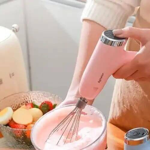 Electric Egg Beater 5 Speeds Multi-functional Usb Rechargeable Handheld Mixer - 1200mAh- Brand Kiosk Store