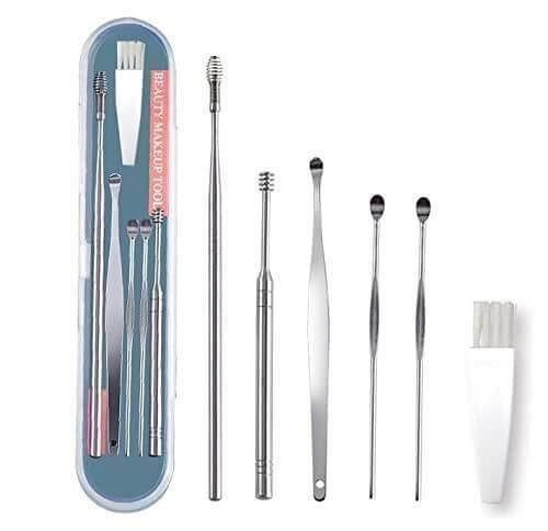 6 Pieces Ear Wax Removal Smooth Stainless Steel Kit- Brand Kiosk Store