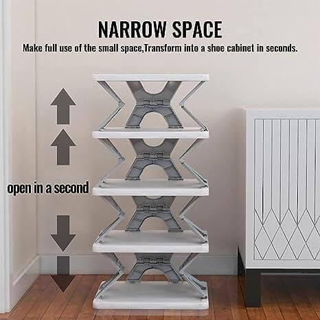 Smart Foldable Shoes Tier Shoe Rack 4 Layer- Brand Kiosk Store