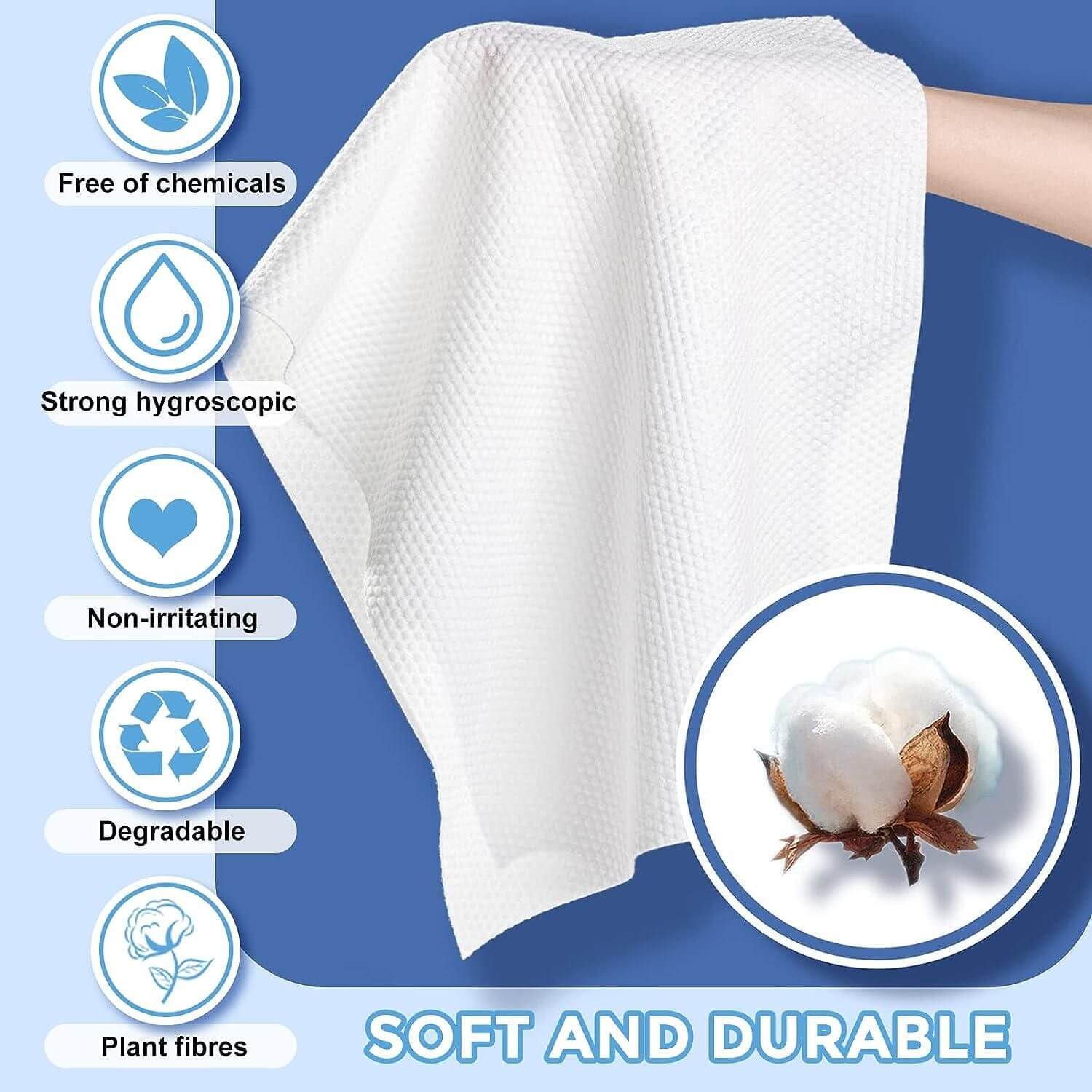 Pure Cotton Portable Disposable Bath Towel Tablet- Brand Kiosk Store