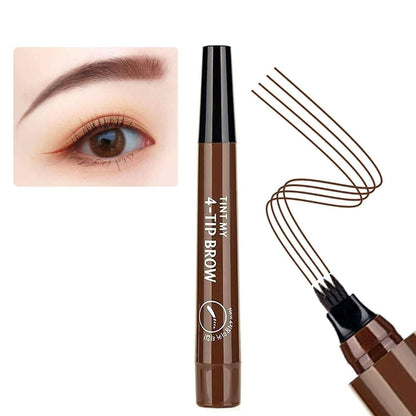 Waterproof 4 Points Microblading Eyebrow Pen with a Micro-Fork Tip Applicator- Brand Kiosk Store