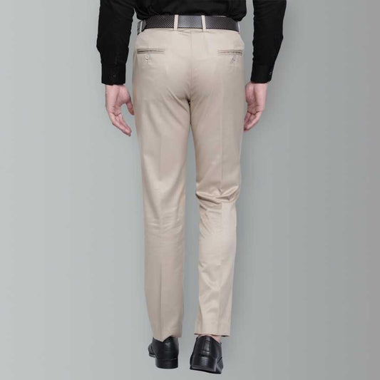 Lycra Blend Solid Regular Fit Mens Casual Trousers- Brand Kiosk Store