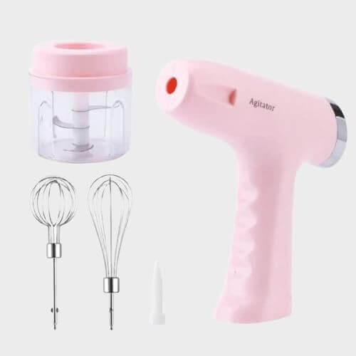 Electric Egg Beater 5 Speeds Multi-functional Usb Rechargeable Handheld Mixer - 1200mAh- Brand Kiosk Store