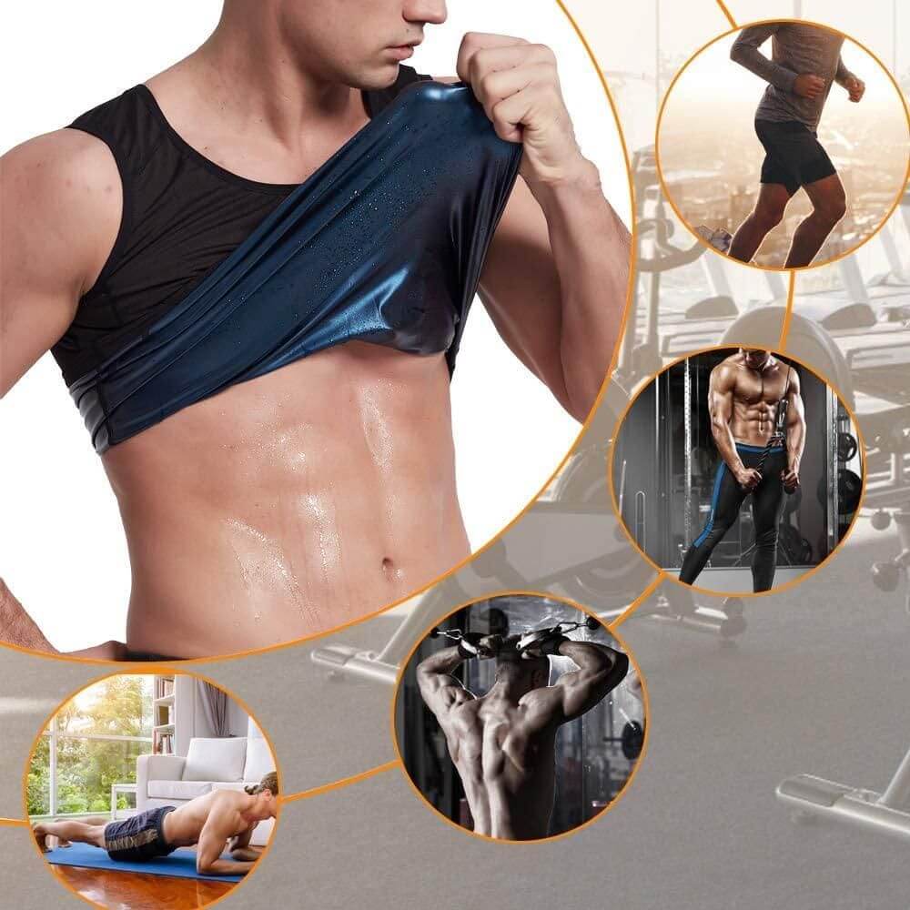 Body Shapper Vest for Men and Women Premium Workout Tank Top Polymer Shapewear Sauna Vest- Brand Kiosk Store