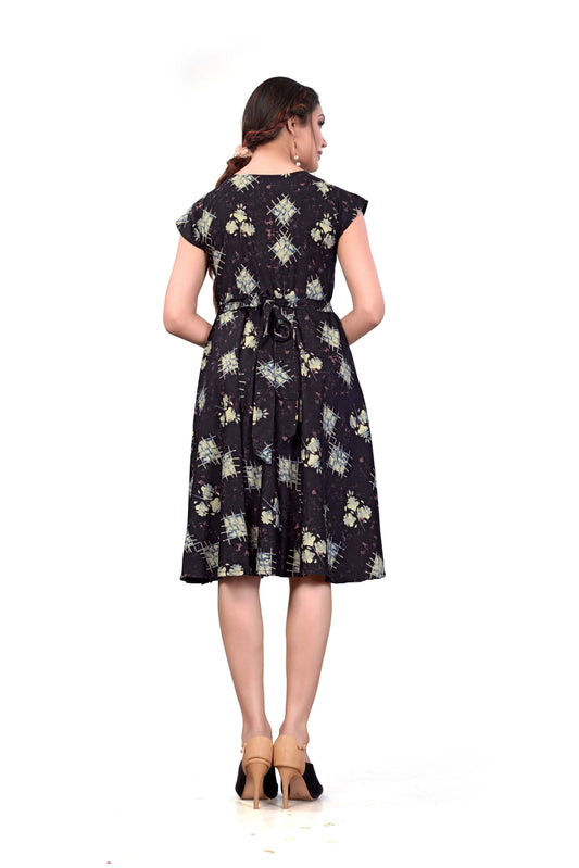 Luxurious Printed American Crepe Kurti- Brand Kiosk Store